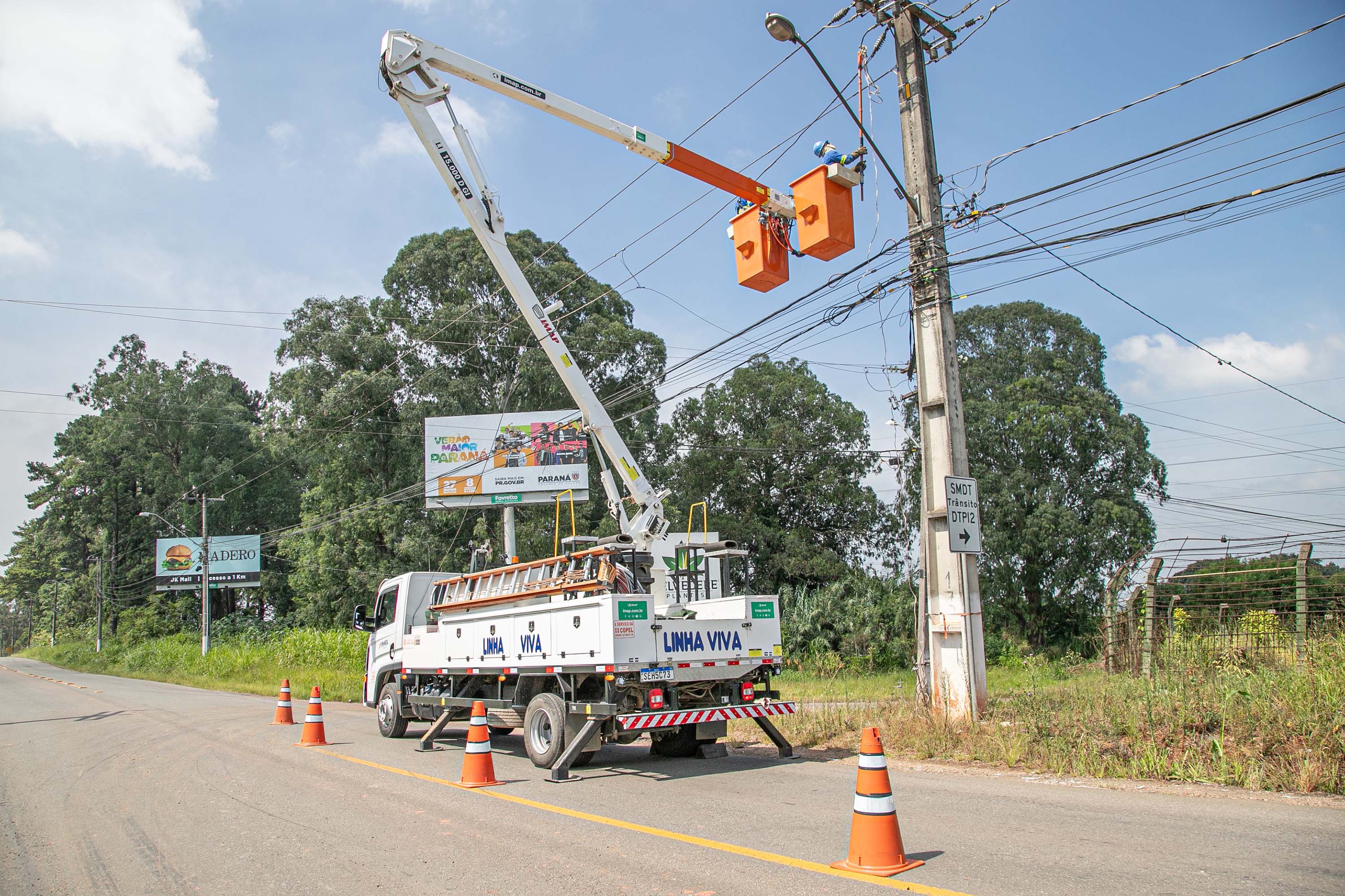 Temporais provocaram quebra de 5,6 mil postes de energia da Copel no Paraná em 2023