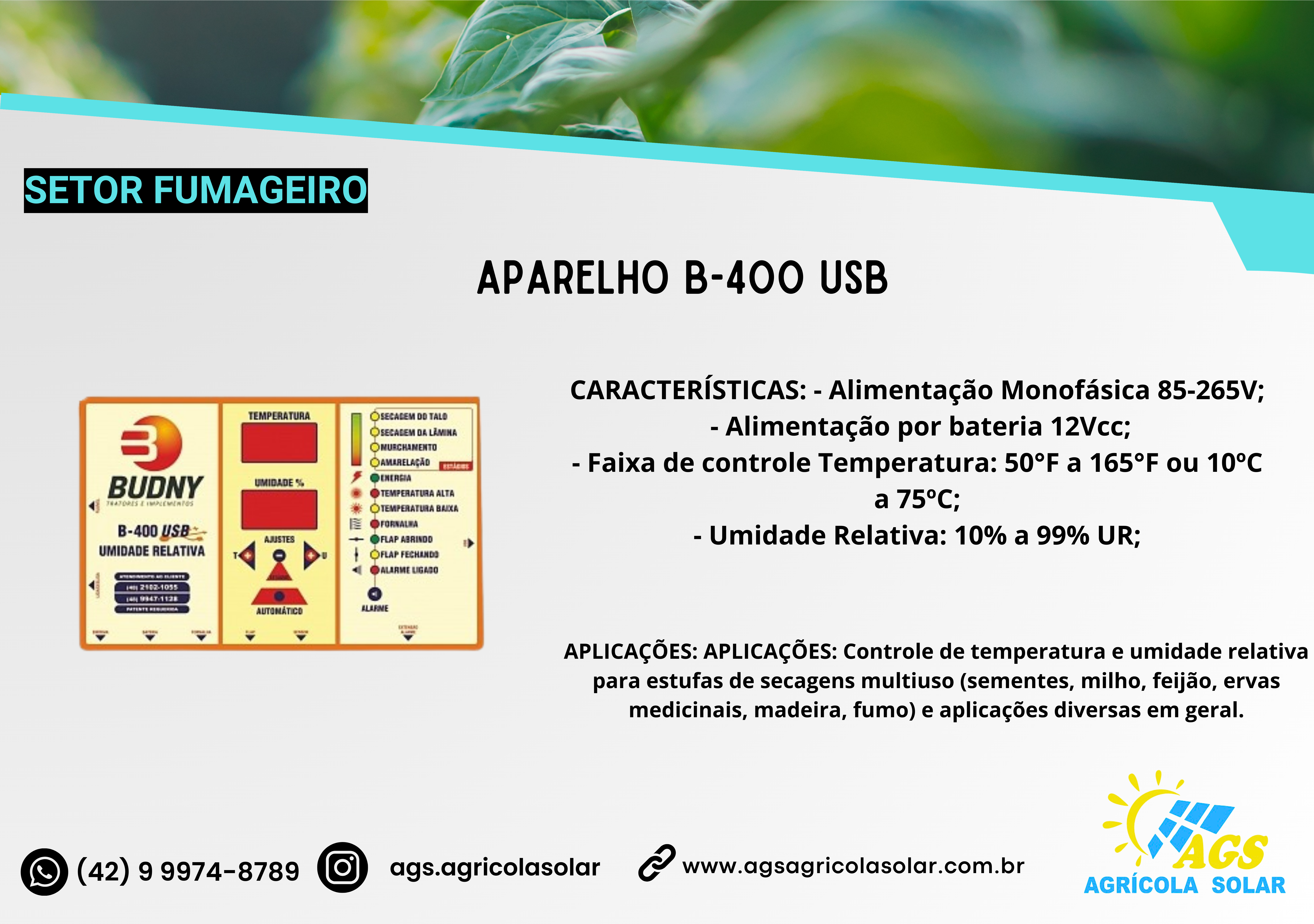 APARELHO B-400 USB