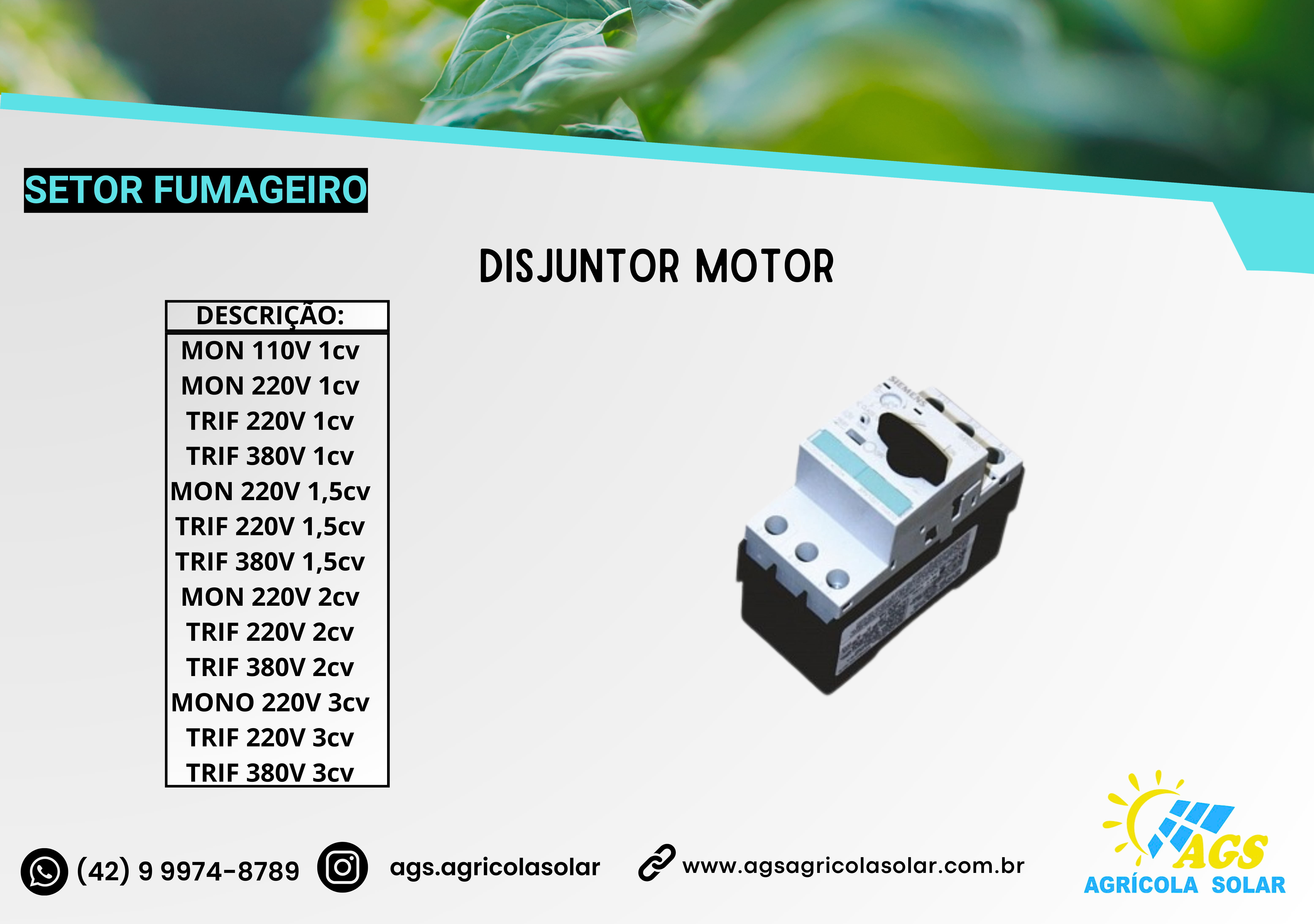 DISJUNTOR MOTOR