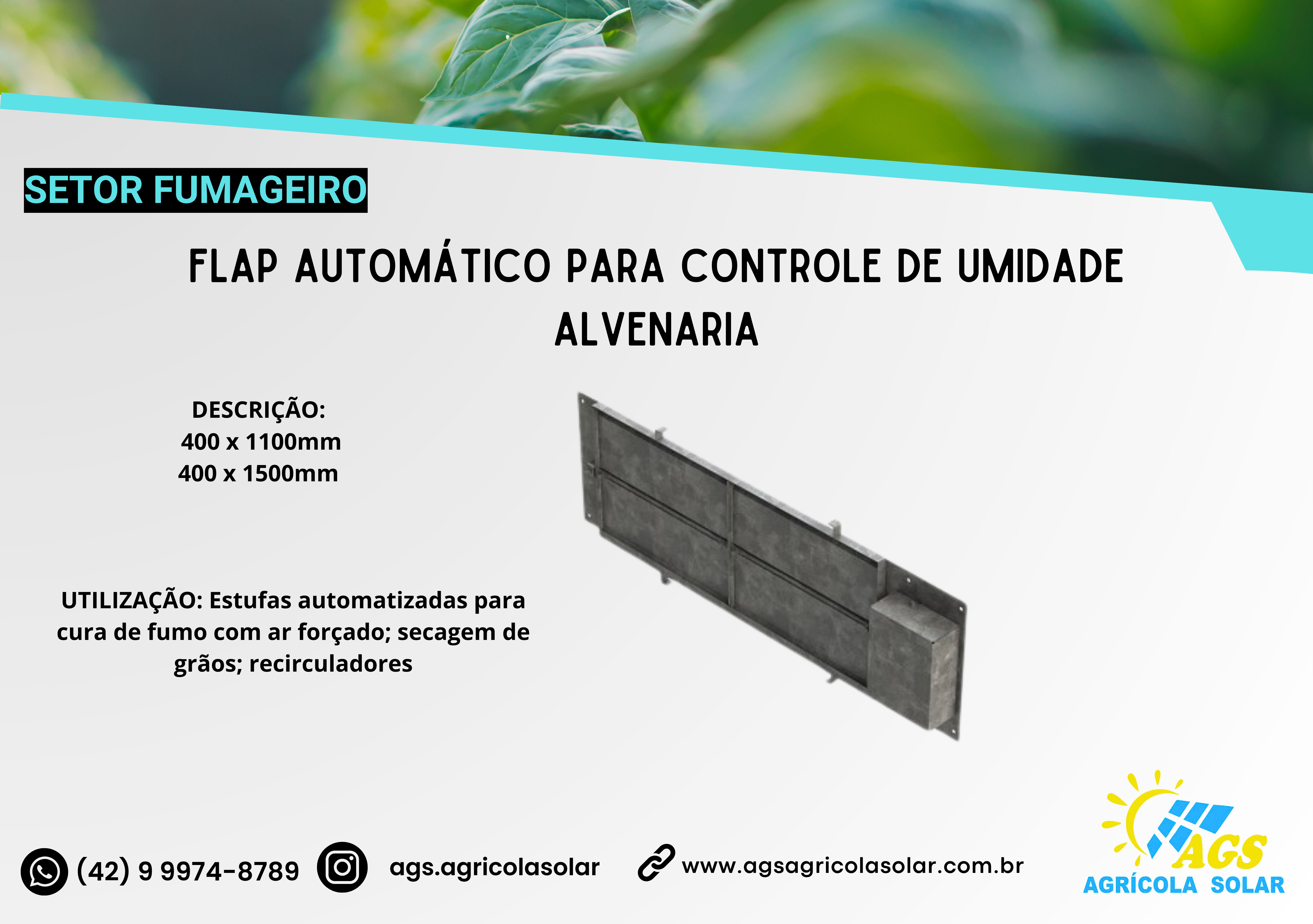 FLAP AUTOMÁTICO PARA CONTROLE DE UMIDADE ALVENARIA