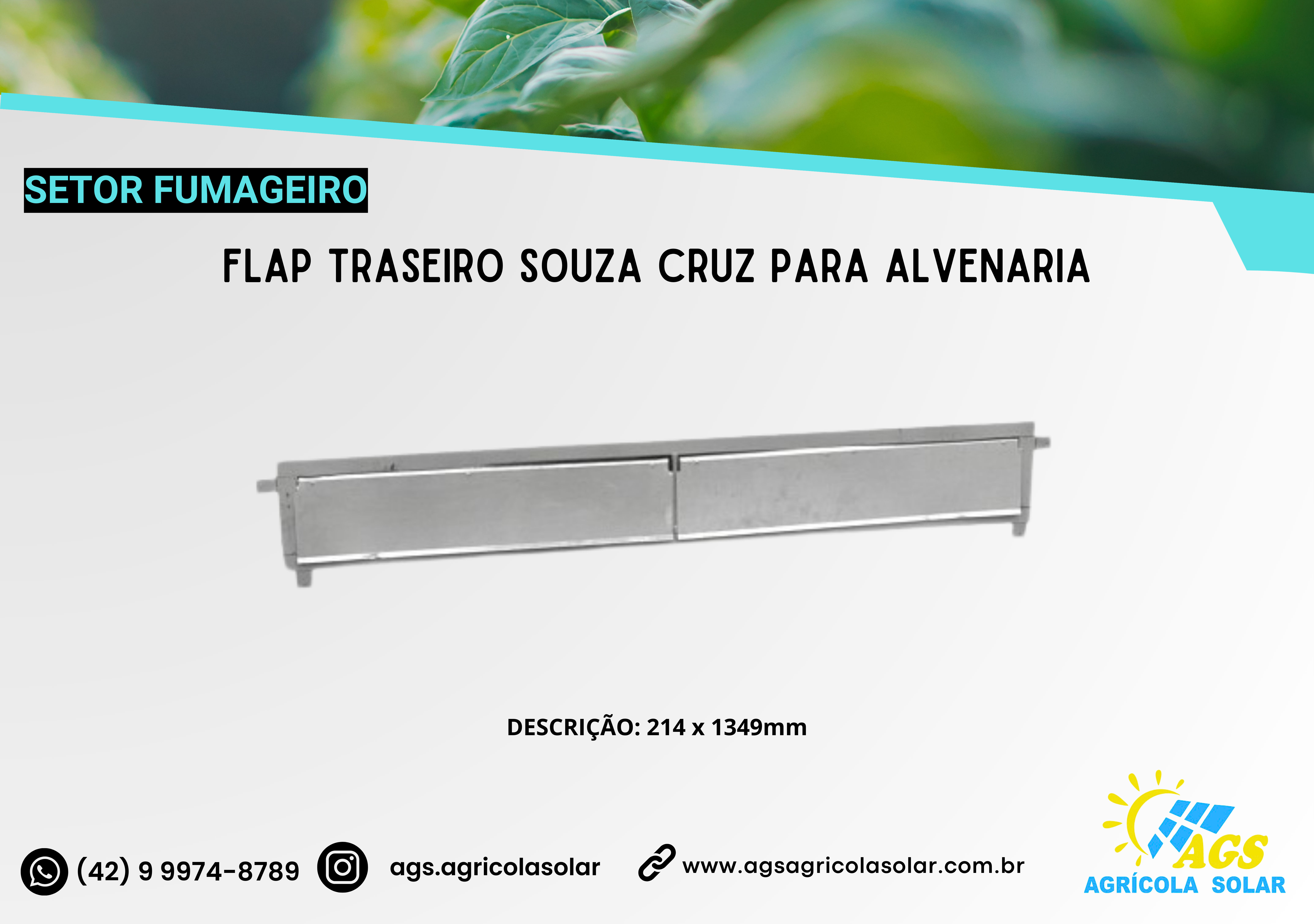 FLAP TRASEIRO SOUZA CRUZ PARA ALVENARIA