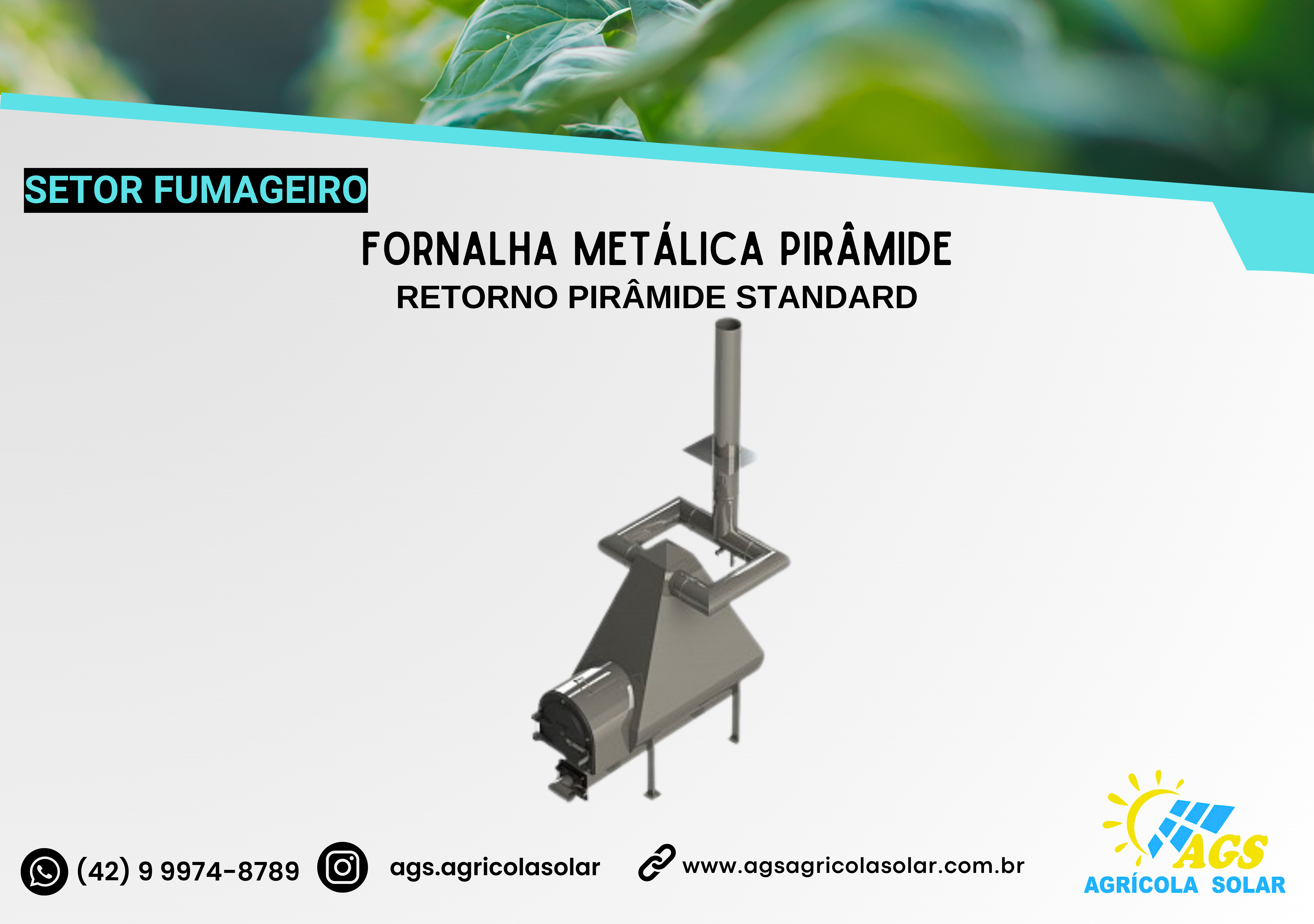 FORNALHA METÁLICA PIRÂMIDE - RETORNO PIRÂMIDE STANDARD