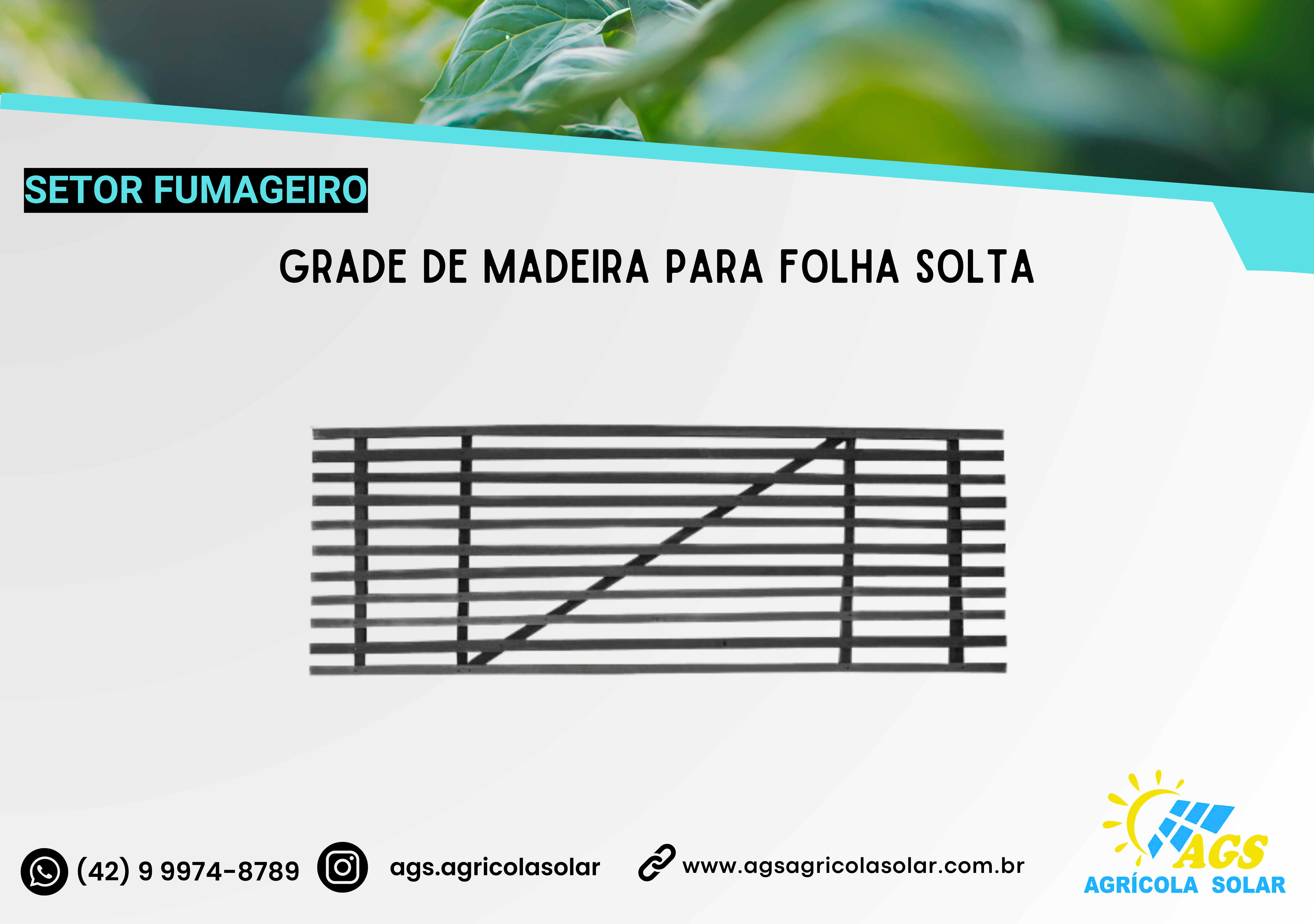 GRADE DE MADEIRA PARA FOLHA SOLTA