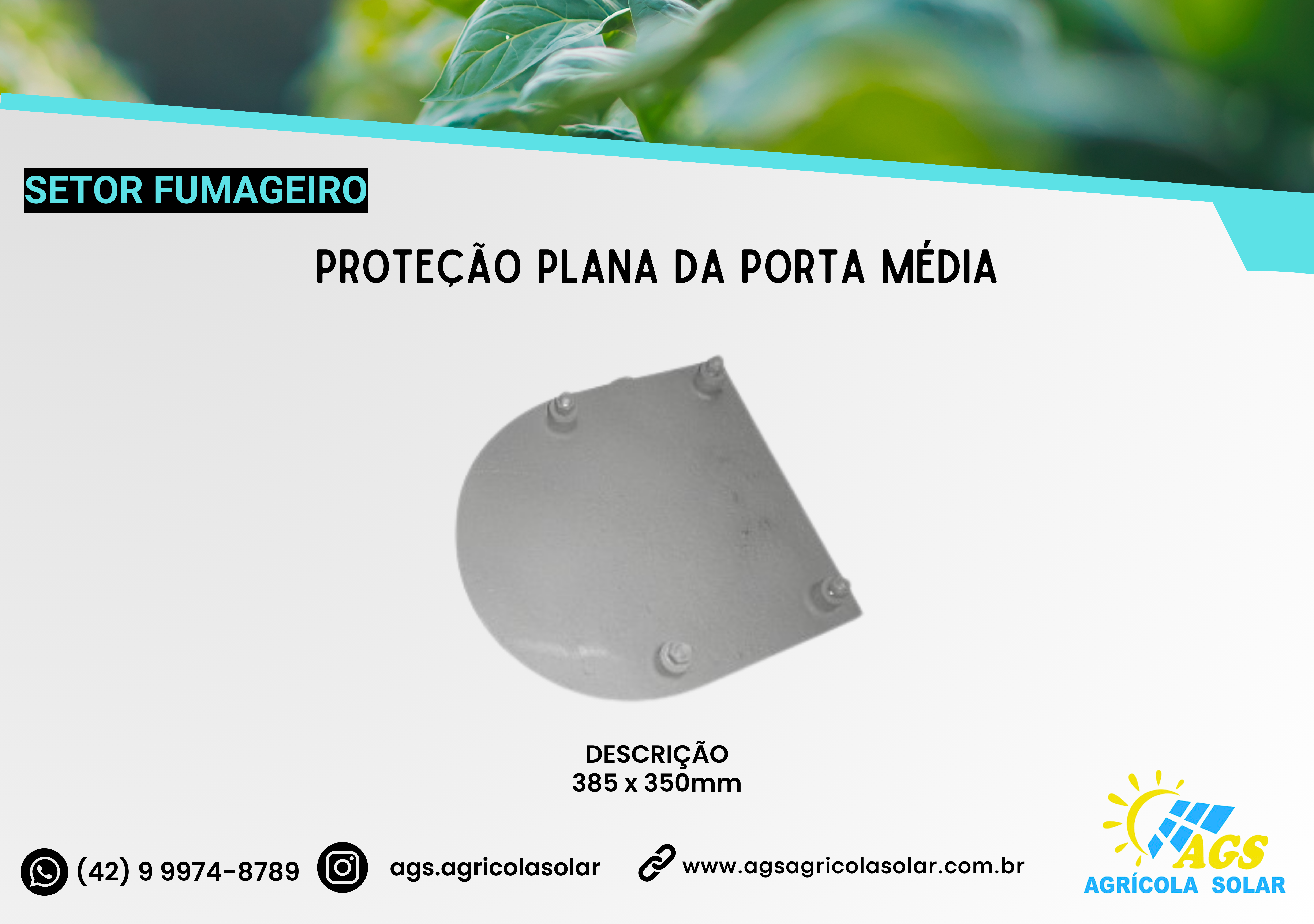 PROTEÇÃO PLANA DA PORTA MÉDIA