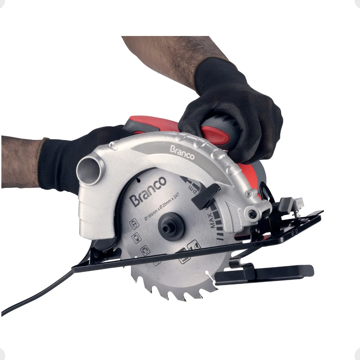 SERRA CIRCULAR PROFISSIONAL 1500W 185MM 127V BRANCO 